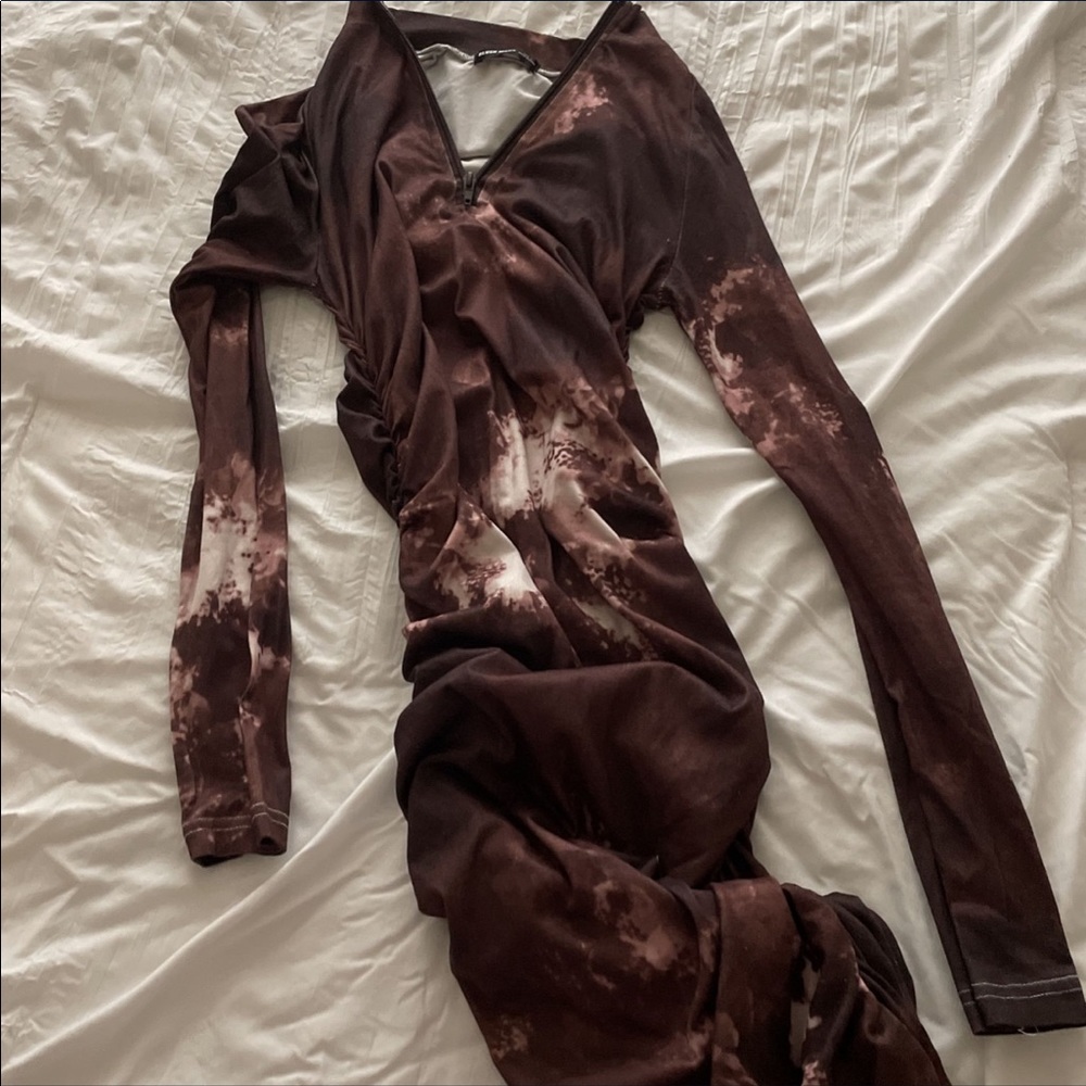 BlushMark brown dye dress